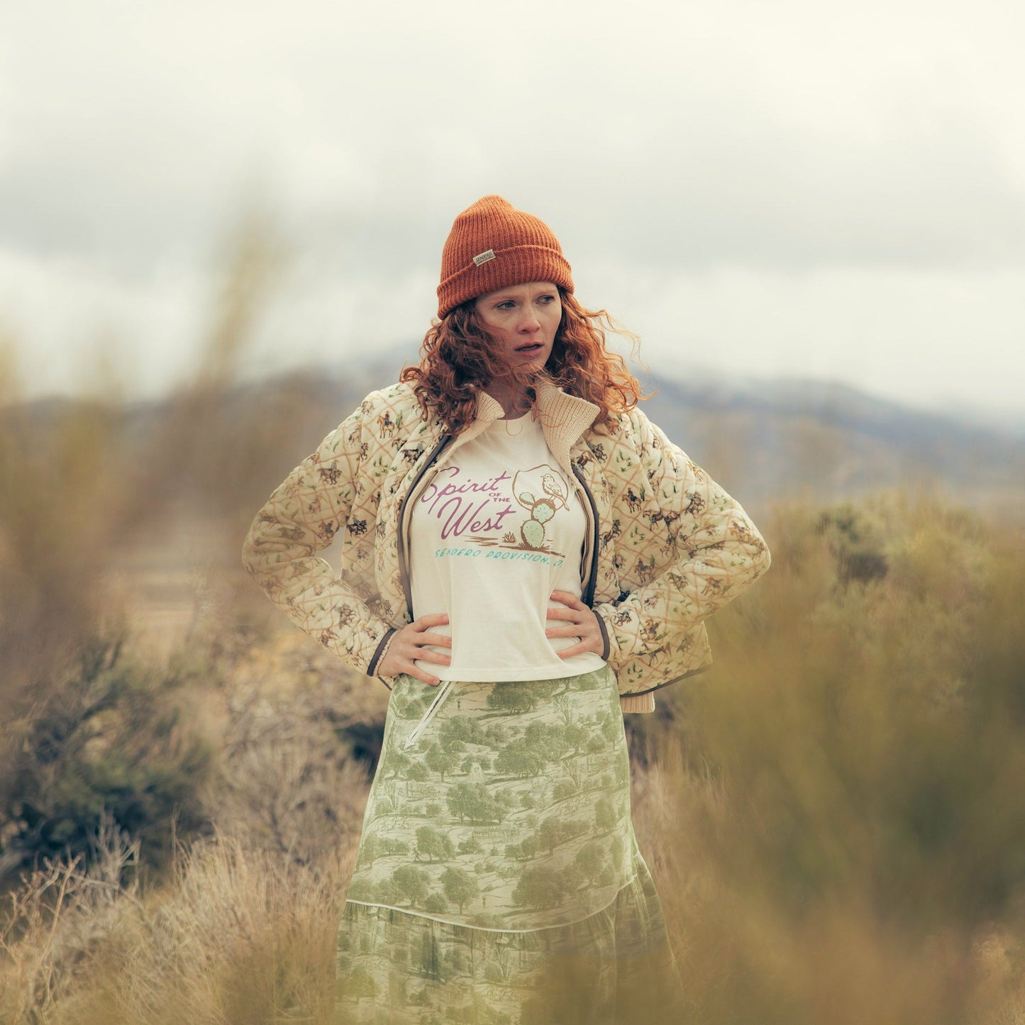 Cactus Wren Boxy Tee - Vintage White