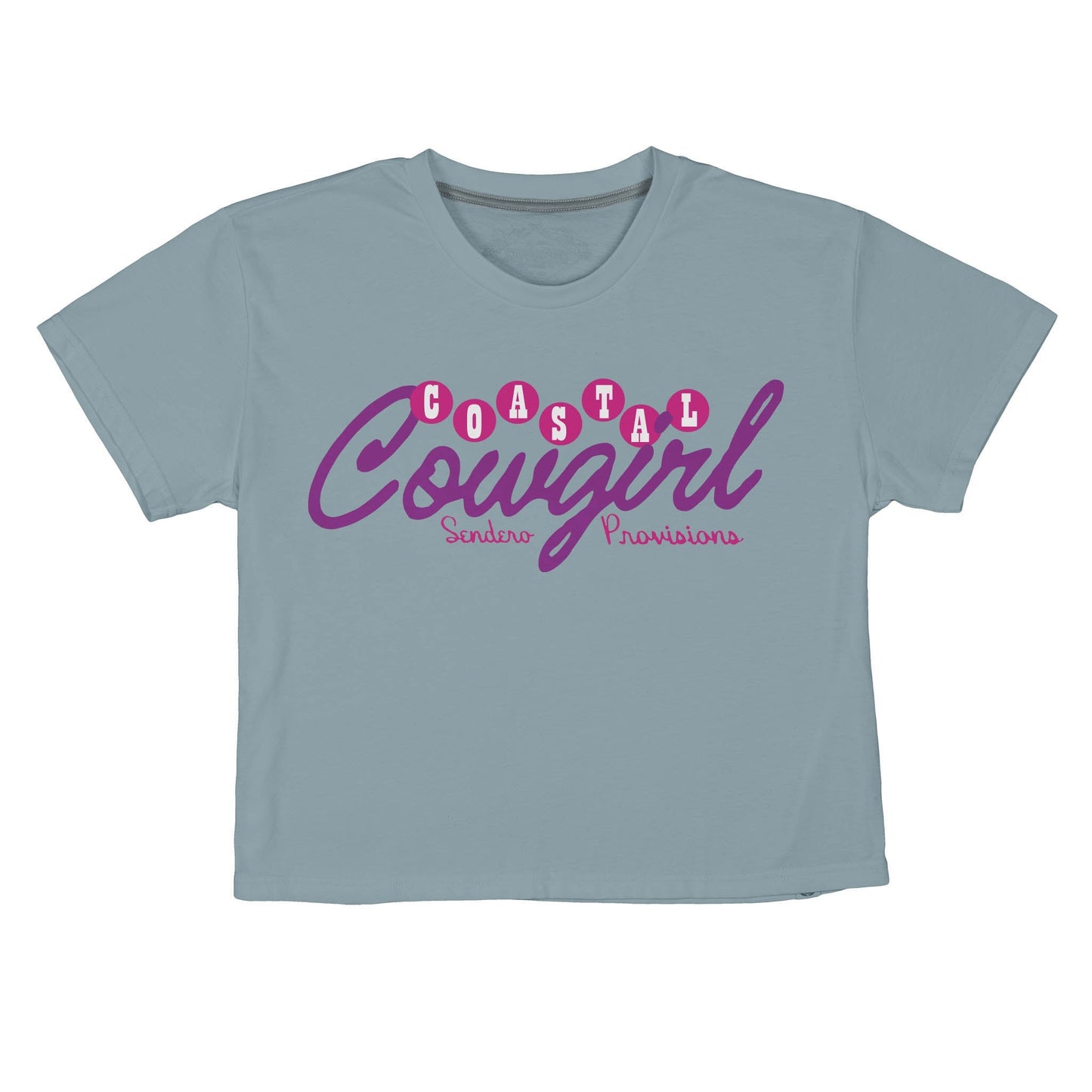 Coastal Cowgirl Boxy Tee - Sterling Blue