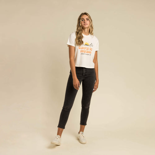 Vaqueros Women's Boxy Tee - White
