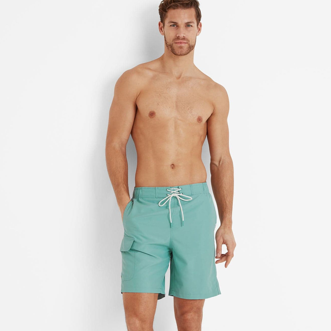 Aslan Mens Swimshorts - Muted Teal