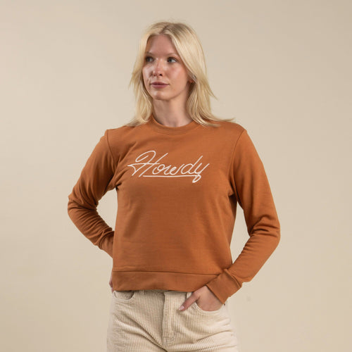 Howdy Women's Sweatshirt - Meerkat