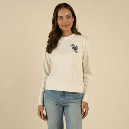 We Dive Women's Sweatshirt - Vintage White