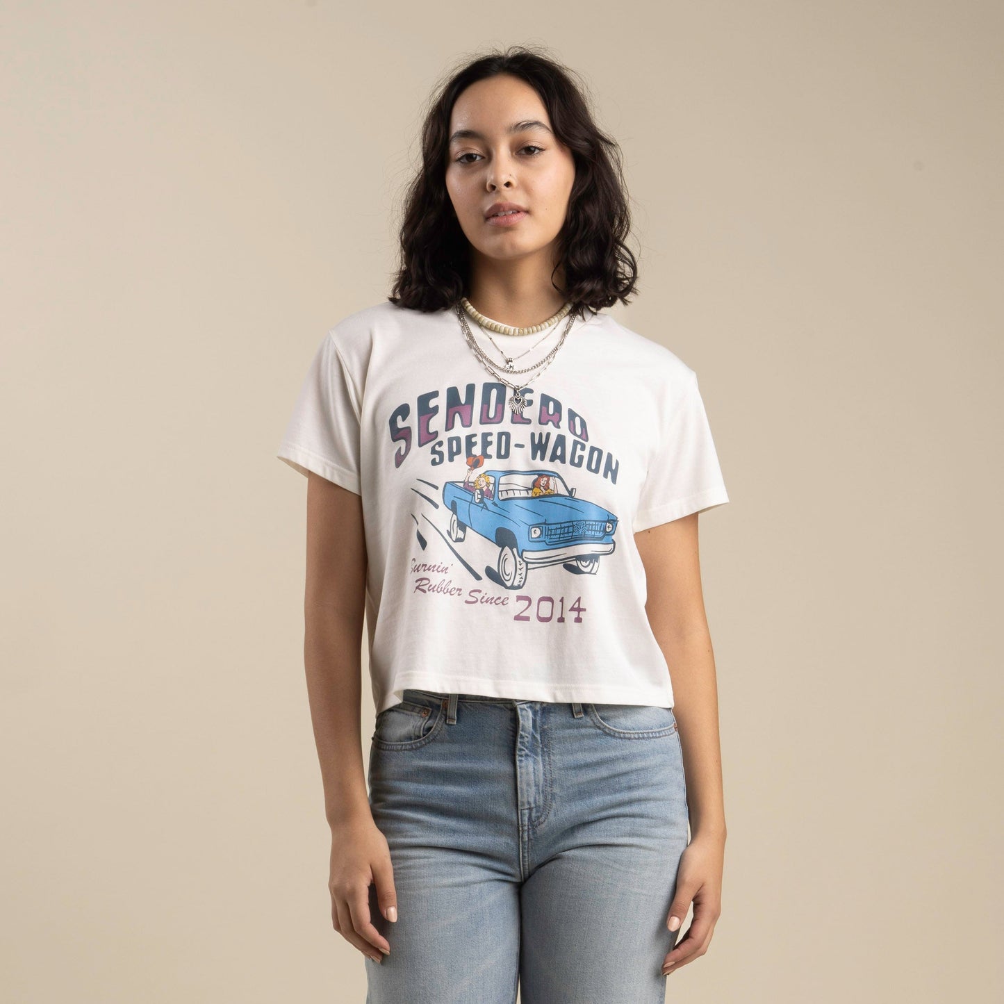 Speed Wagon Boxy Tee - Vintage White