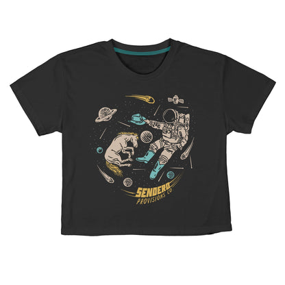 To Space Boxy Tee - Vintage Black