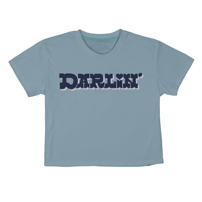 Darlin Boxy Tee - Sterling Blue