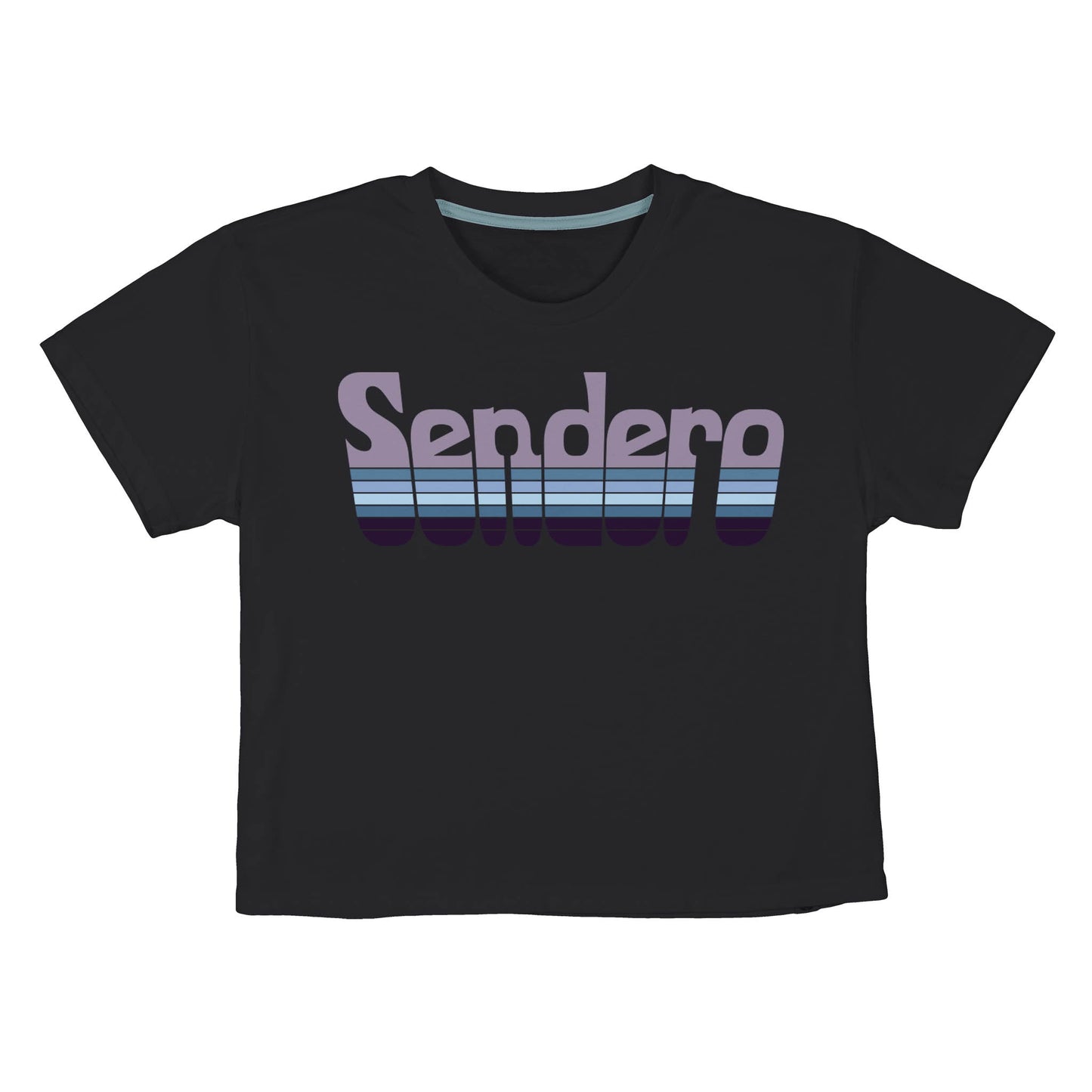 Retro Logo Boxy Tee - Blue Graphite