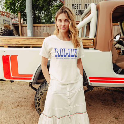 Rowdy Basic Tee - Vintage White