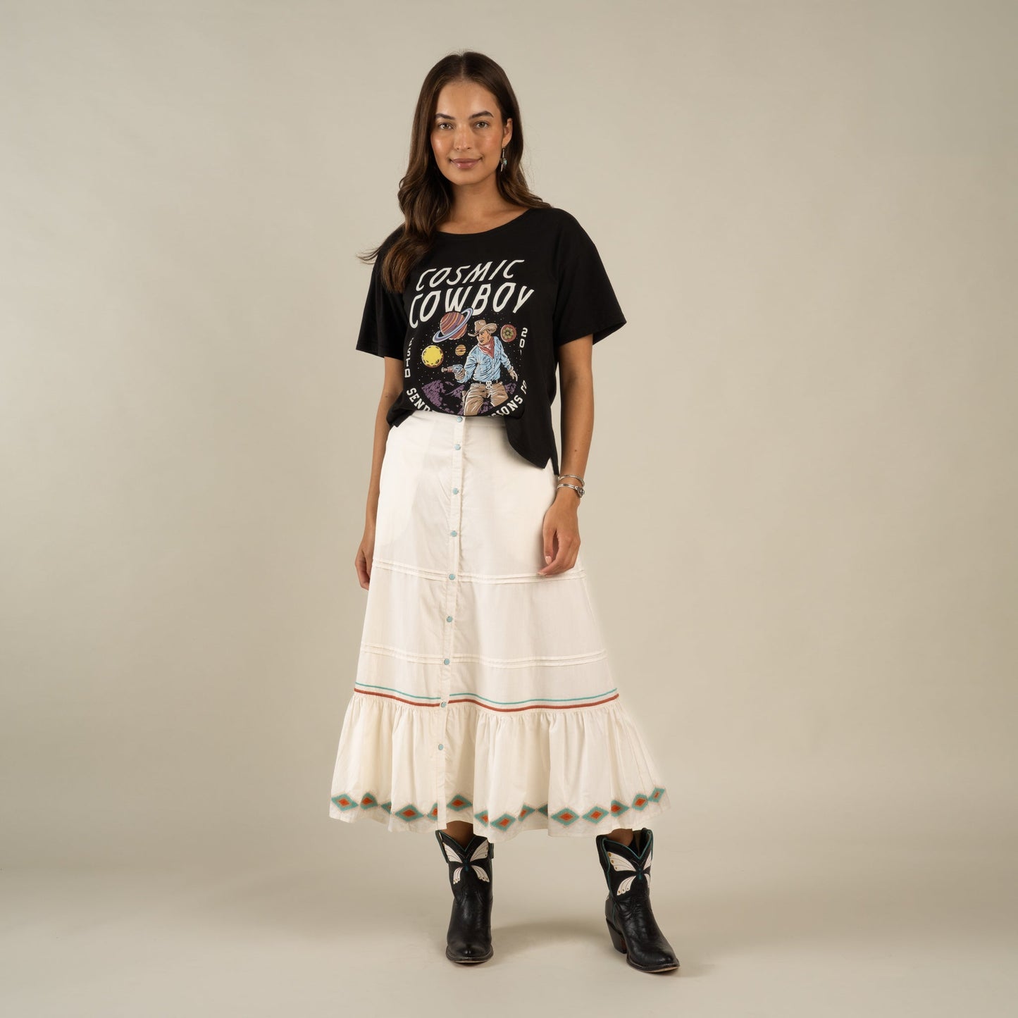 Prairie Skirt - Vintage White