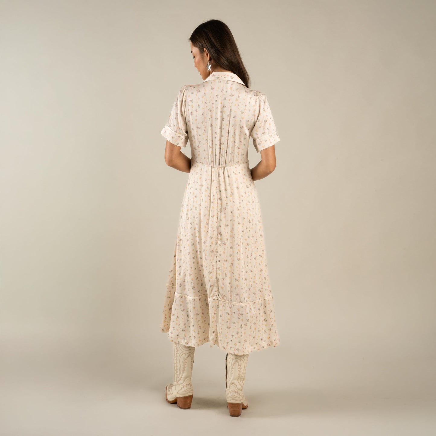 La Dahlia Dress - Dustbloom - Antique White
