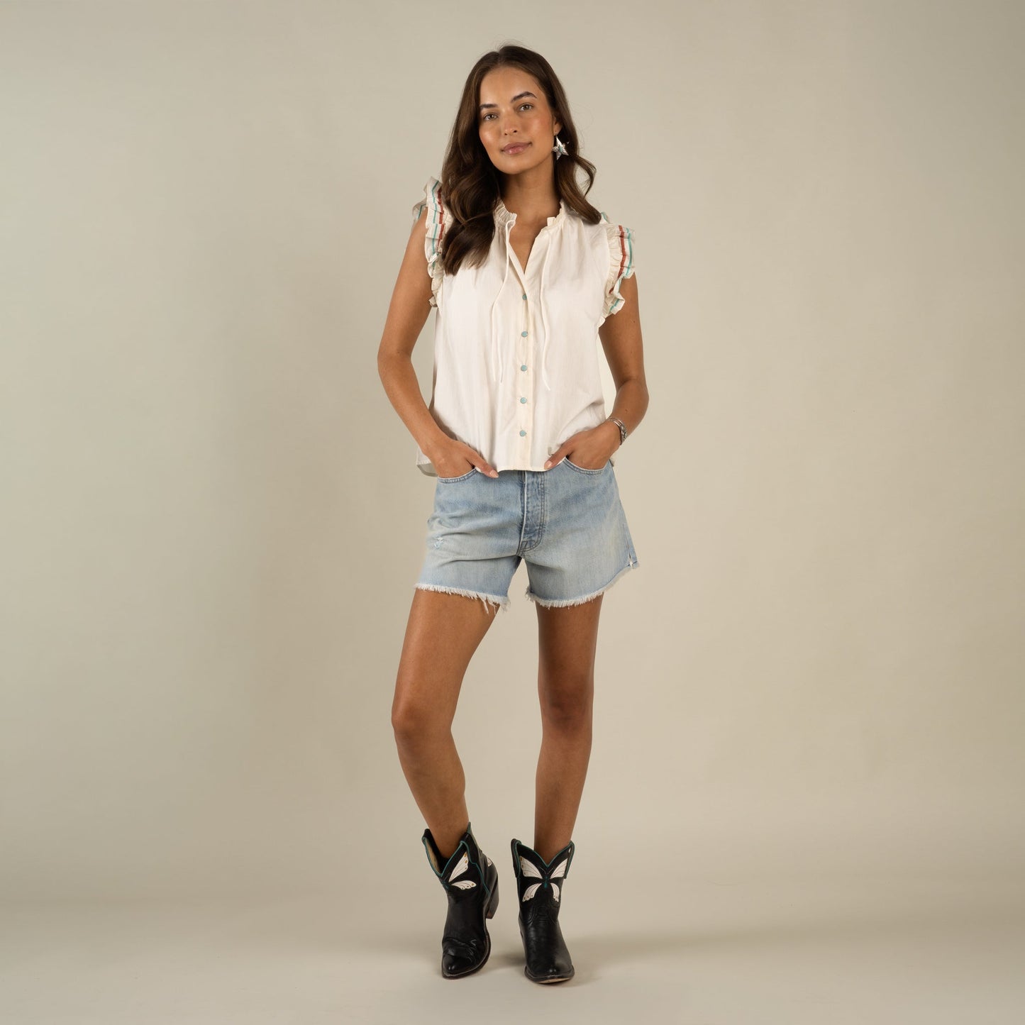 The Paloma Blouse - Vintage White