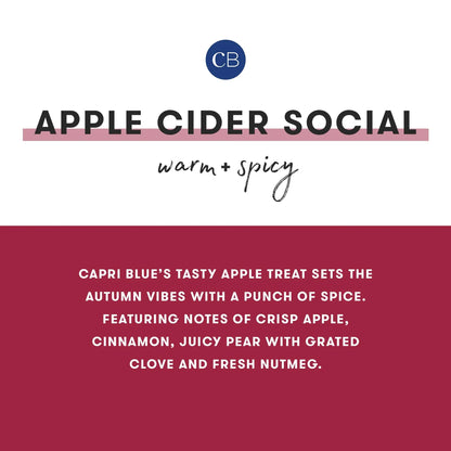 CAPRI BLUE - Apple Cider Social Holiday Pattern Play Petite Candle, 8 oz