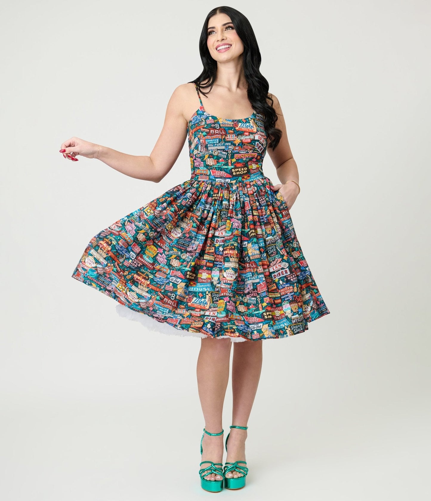 Bernie Dexter Neon Flashback Chelsea Swing Dress