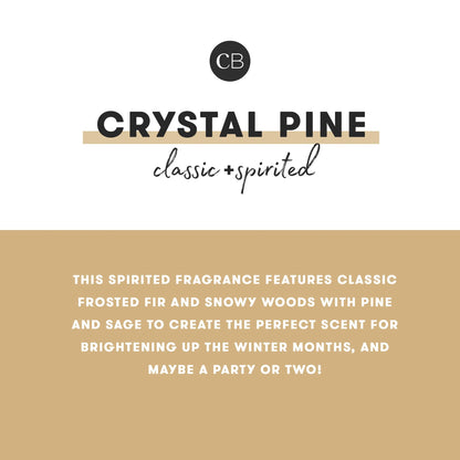 CAPRI BLUE - Crystal Pine Holiday Pattern Play Petite Candle, 8 oz