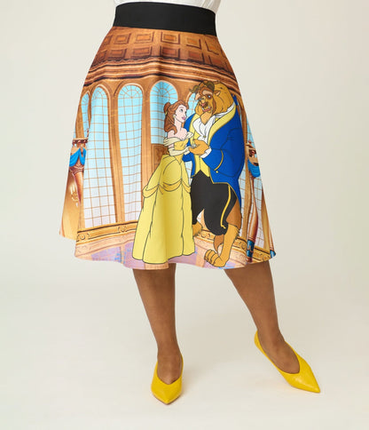 Disney Beauty & the Beast Collection by Unique Vintage Plus Size Ballroom Vivian Swing Skirt