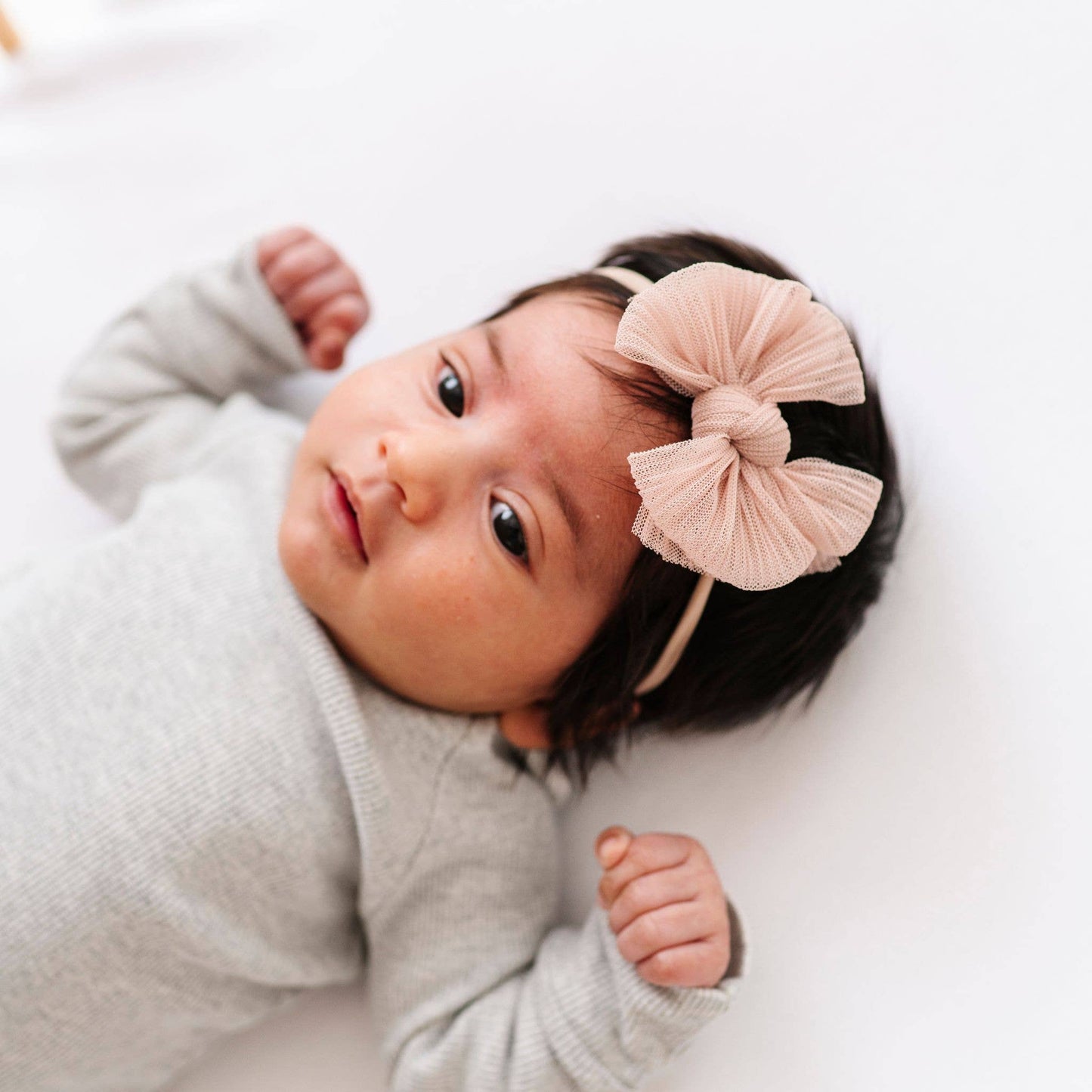 BABY BLING - Tulle Baby FAB® Skinny Soft Tulle Bow Headband