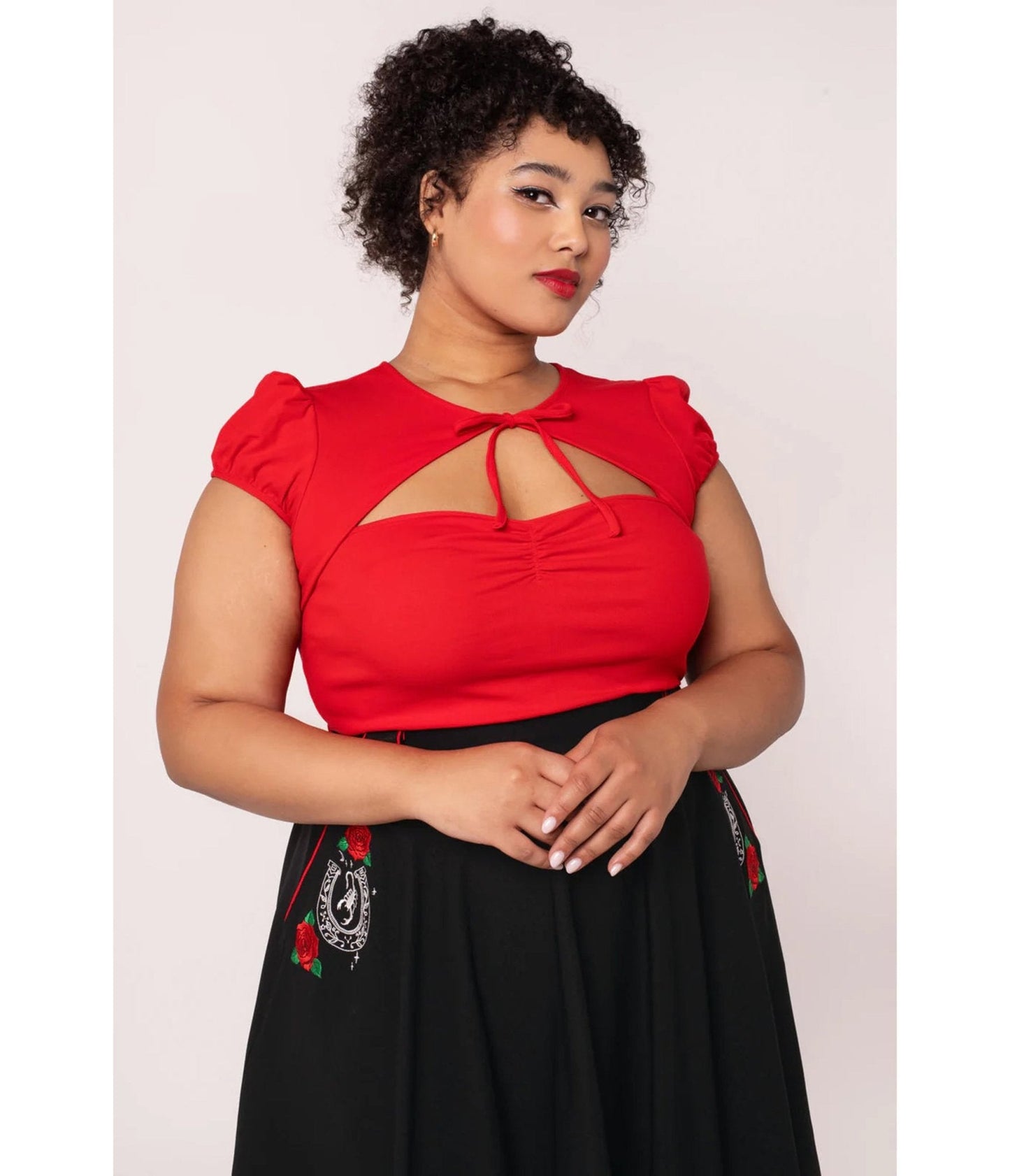 Hell Bunny Red Priscilla Top