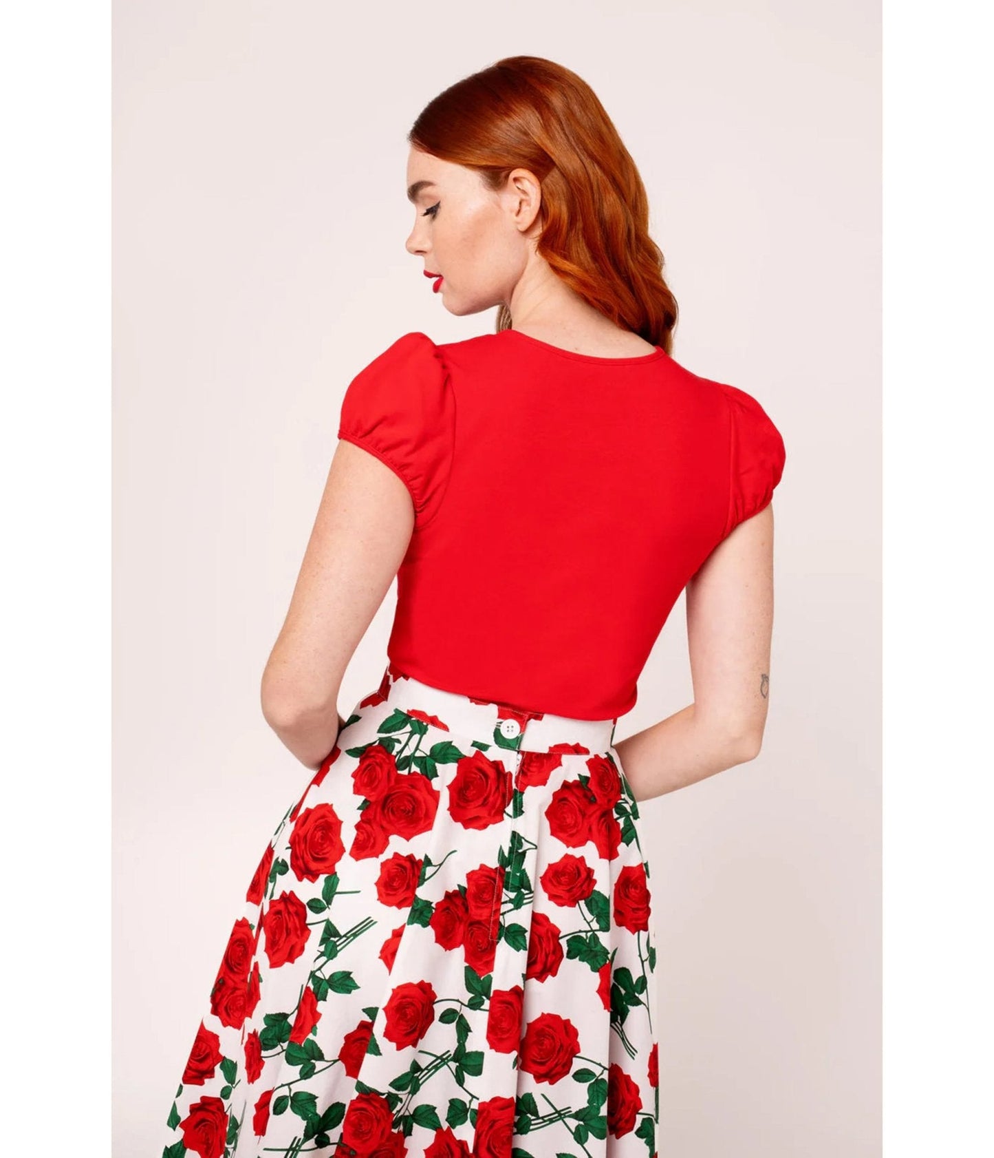 Hell Bunny Red Priscilla Top