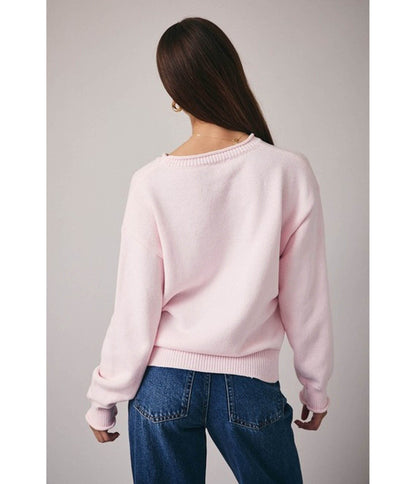 Pink Heart Martini Sweater