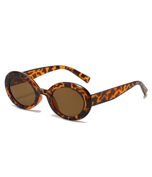 Tortoise Retro Round Sunglasses